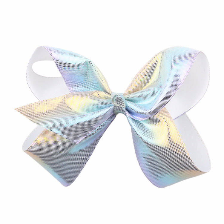 Wholesale Laser PU Leather Hair Clips